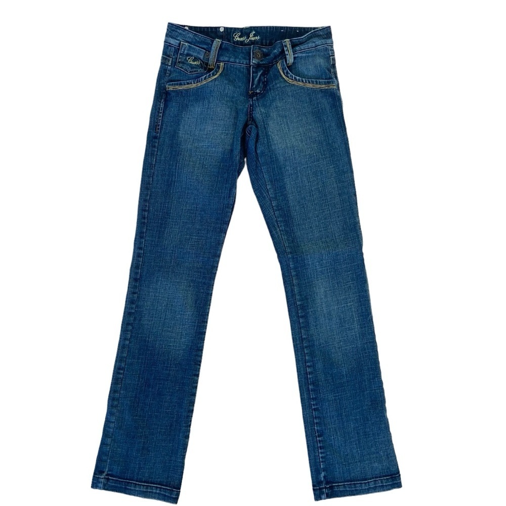 Guess Vintage jeans sexy low rise boot cut 99% cotton 1%spandex stretch denim 27